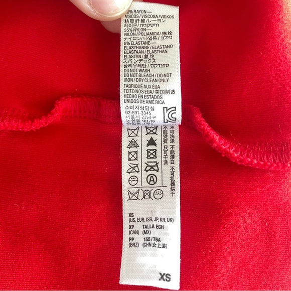 EUC American Apparel Women’s Red Bodycon Midi Cotton Tank Dress Size XS - Picture 6 of 10